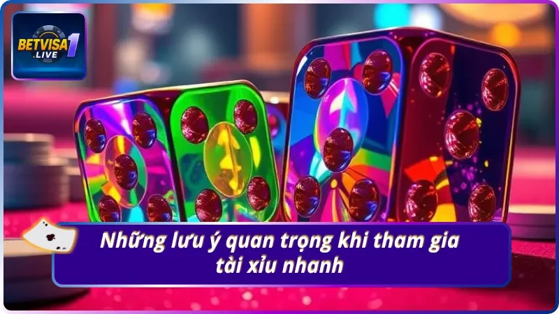 Lưu ý chính khi trải nghiệm Tài Xỉu nhanh Betvisa1.live